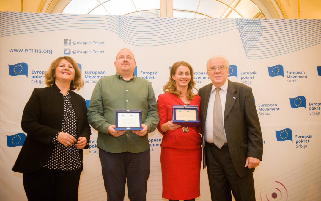 Brankica Jankovic, Marko Somborac win Contribution of the Year to Europe
