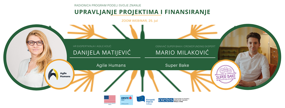 ODRŽAN PODELI SVOJE ZNANJE WEBINAR – UPRAVLJANJE PROJEKTIMA I FINANSIRANJE