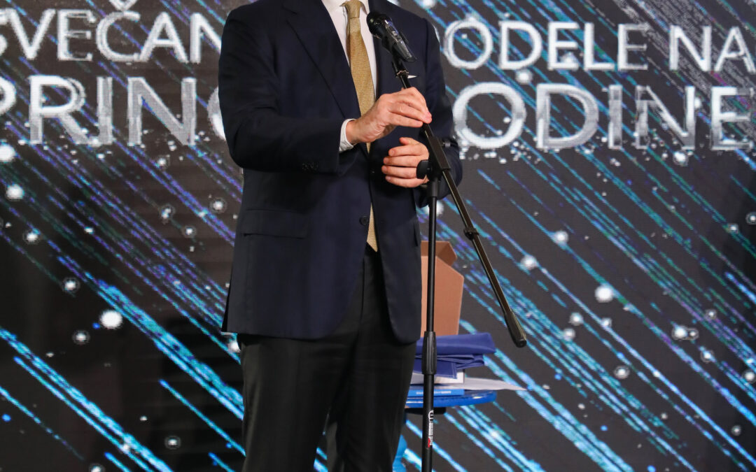 The speech of H.E. Sam Fabrizi at the “Contribution of the Year to Europe” ceremony